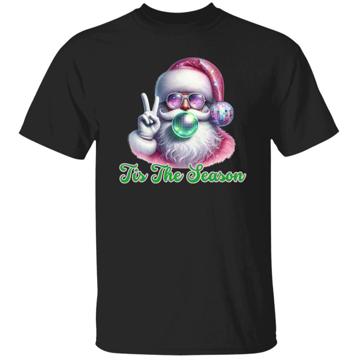 Tis the Season Bubble Gum Santa 5.3 oz. T-Shirt
