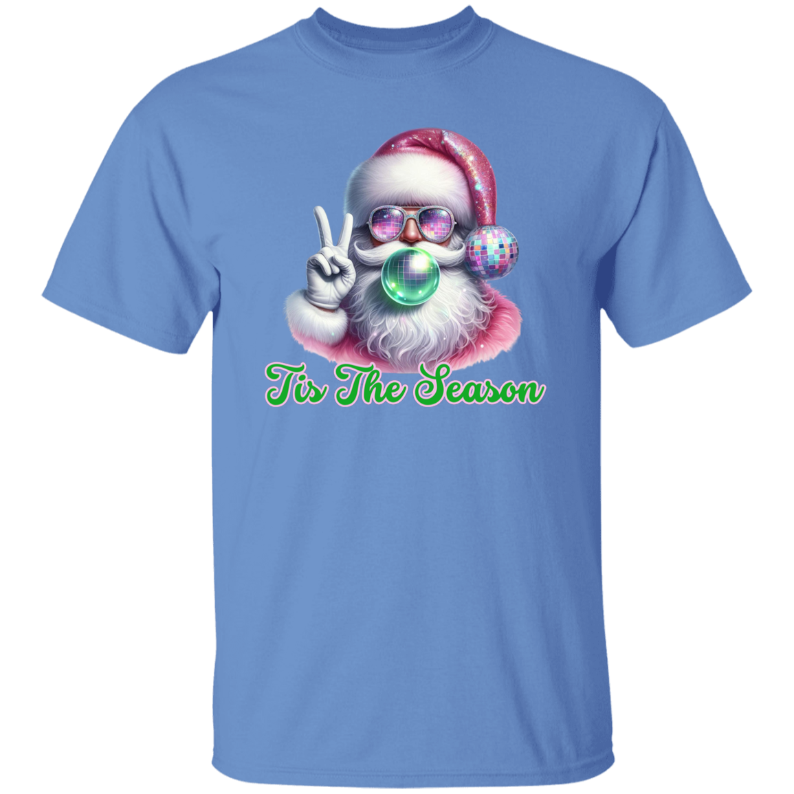 Tis the Season Bubble Gum Santa 5.3 oz. T-Shirt