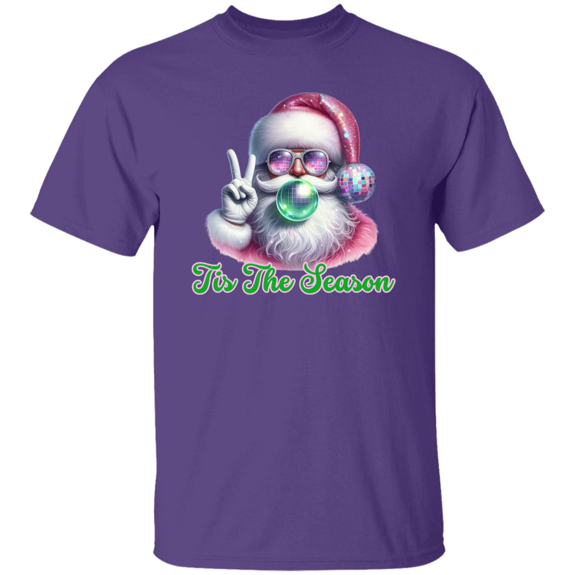 Tis the Season Bubble Gum Santa 5.3 oz. T-Shirt