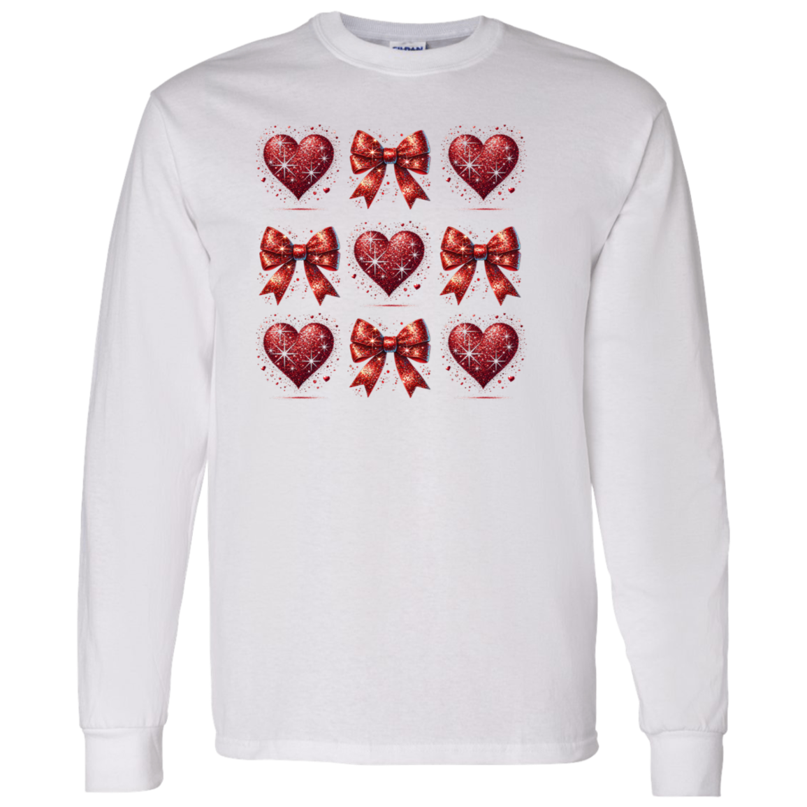 Glitter Bows and Hearts T-Shirt 5.3 oz.