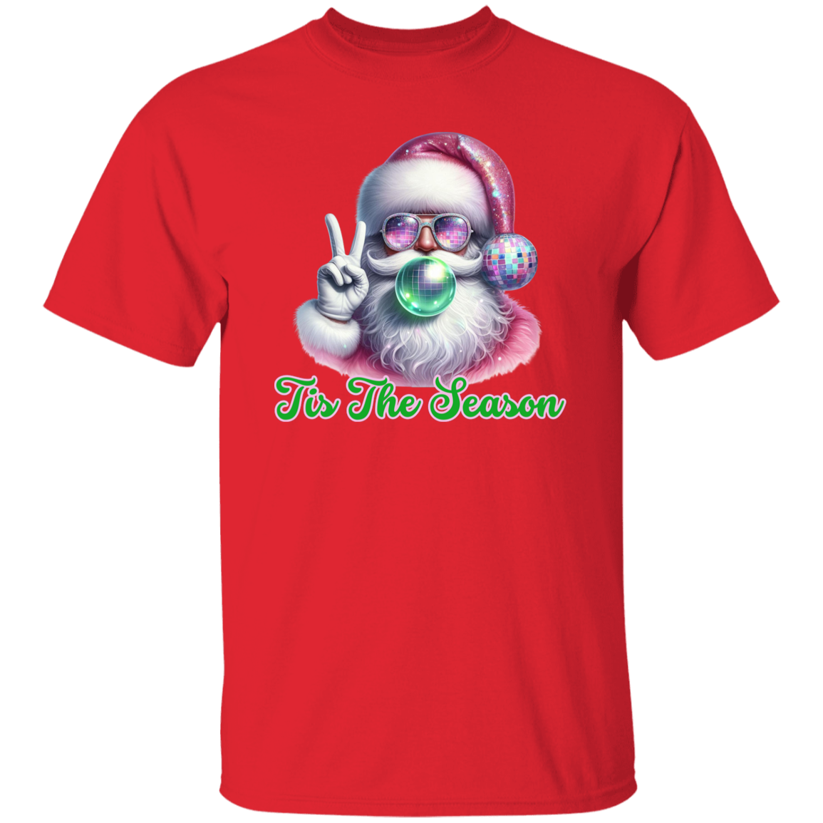 Tis the Season Bubble Gum Santa 5.3 oz. T-Shirt