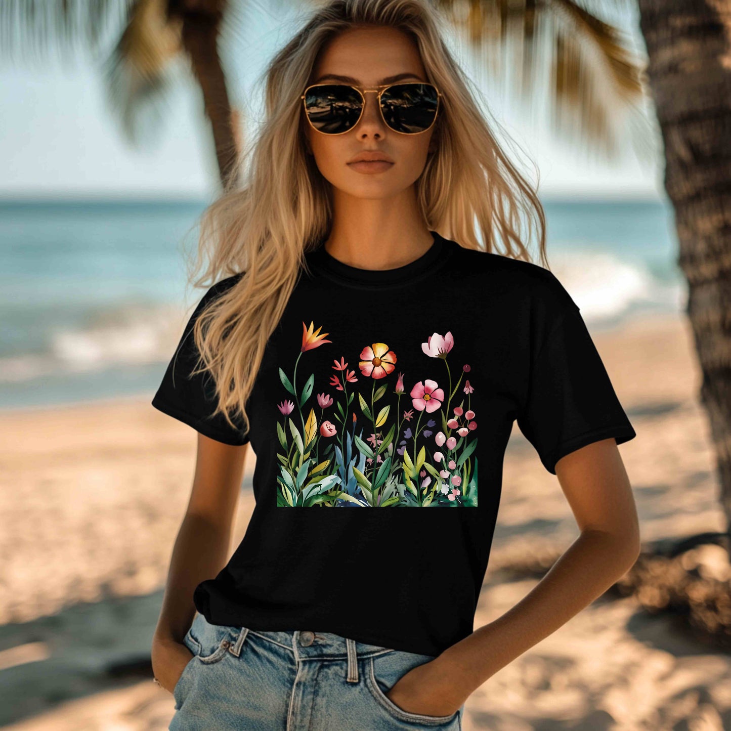 Wildflowers Gildan Mens Softstyle Tee