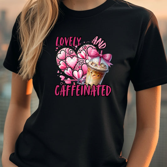 Lovely and Caffeinated 5.3 oz. T-Shirt