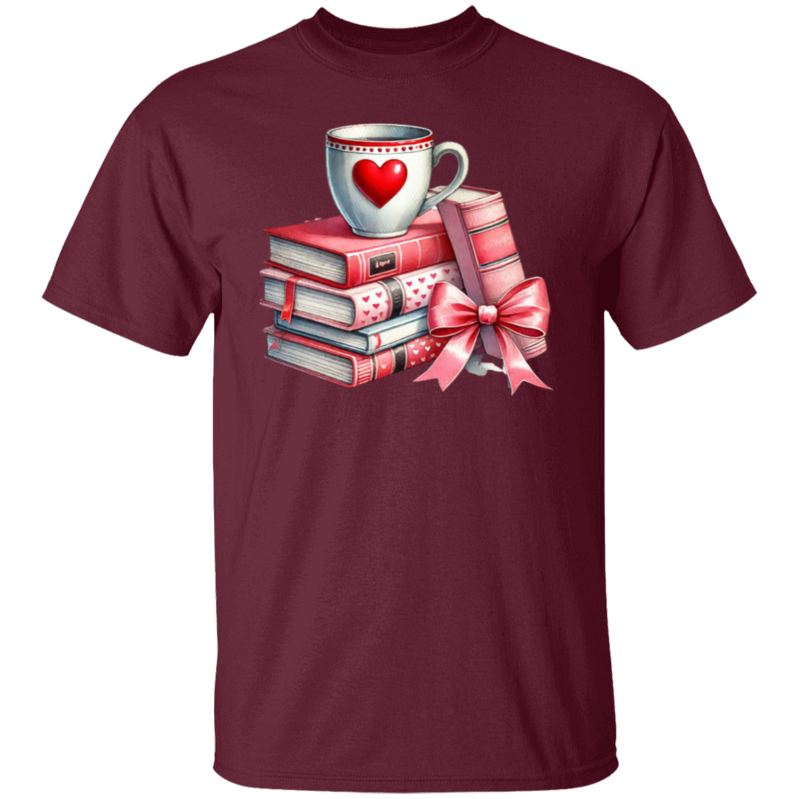 Bows, Books and Coffee 5.3 oz. T-Shirt