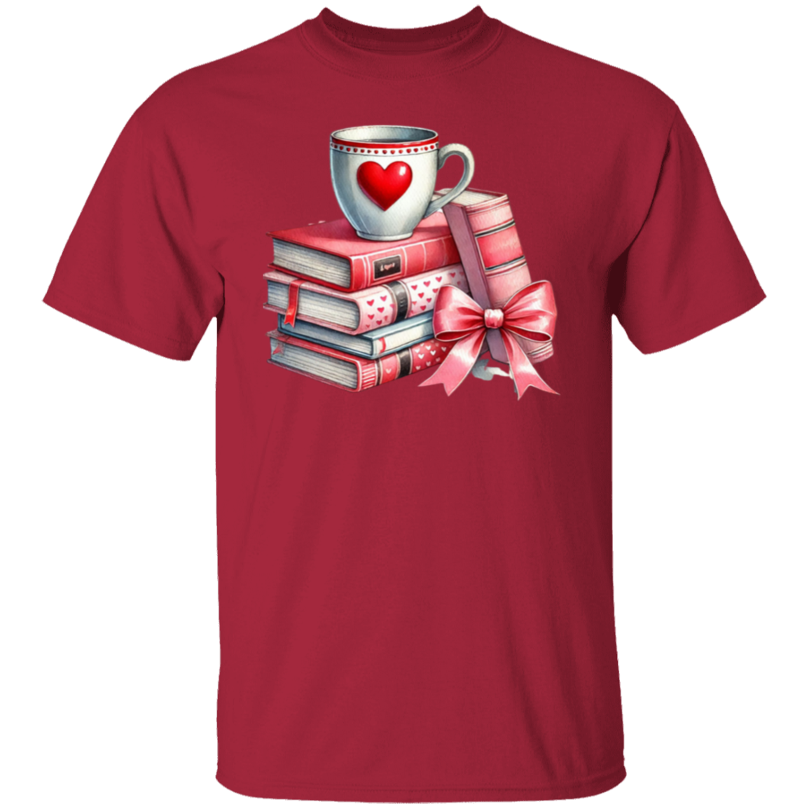 Bows, Books and Coffee 5.3 oz. T-Shirt