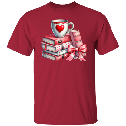 Bows, Books and Coffee 5.3 oz. T-Shirt