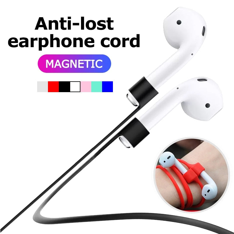 Magnetic Silicone Anti-lost Neck Strap For Wireless Earphone